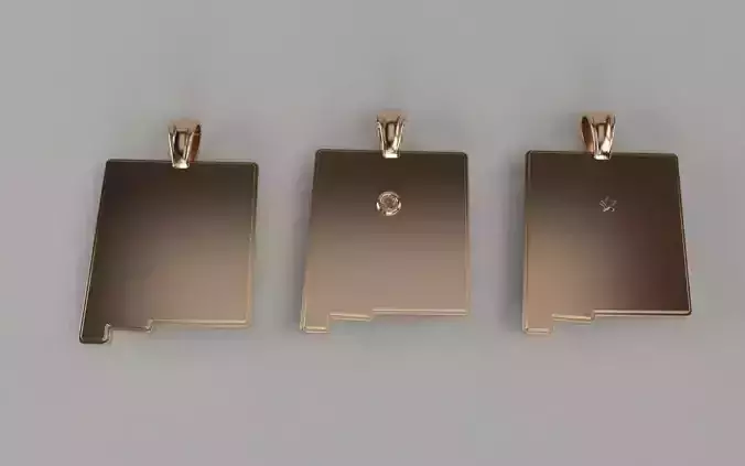 US State Flag Pendants - New Mexico