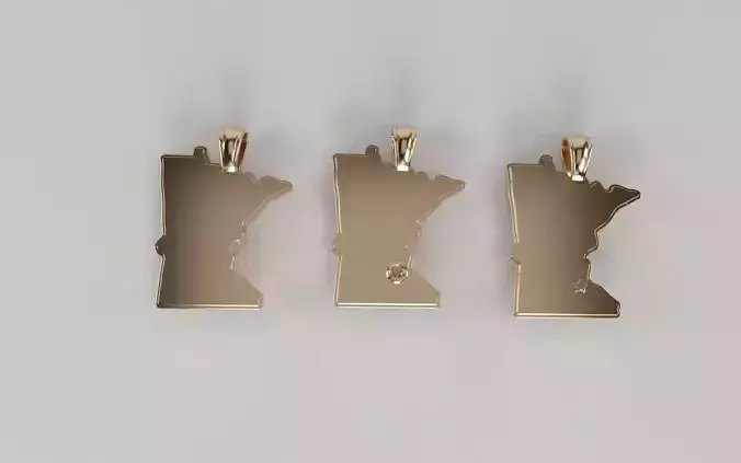 US State Flag Pendants - Minnesota