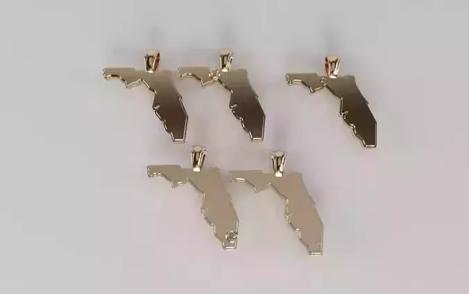 US State Flag Pendants - Florida 3D print model