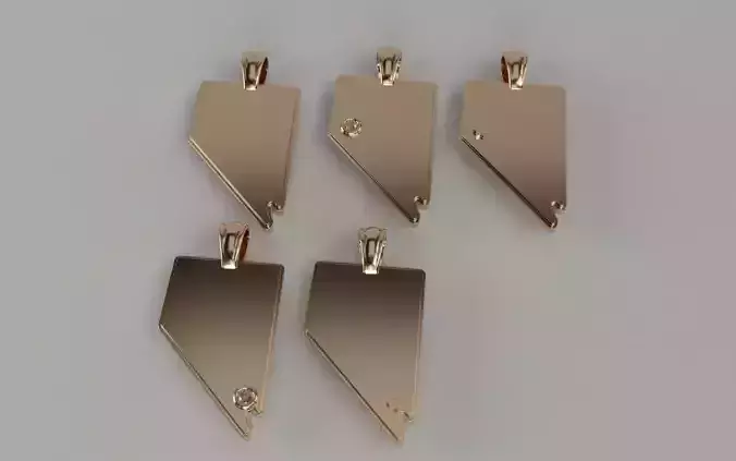 US State Flag Pendants - Nevada 3D print model