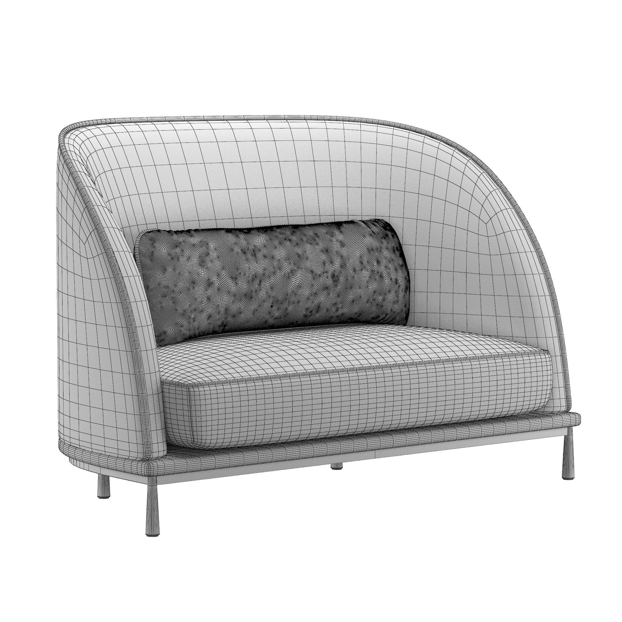 Arc sofa 3D model_5