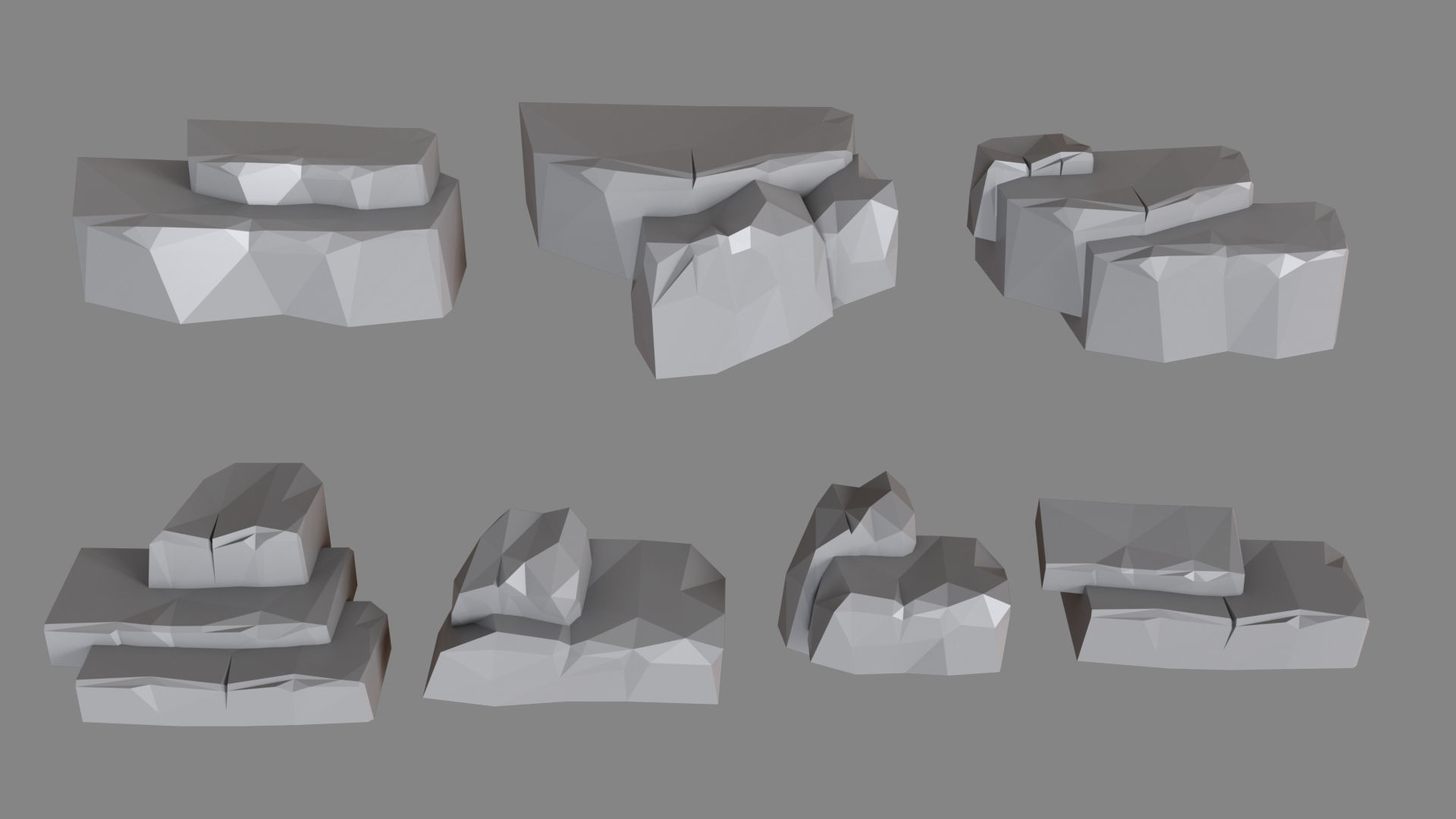 Village Low-poly 3D model_23