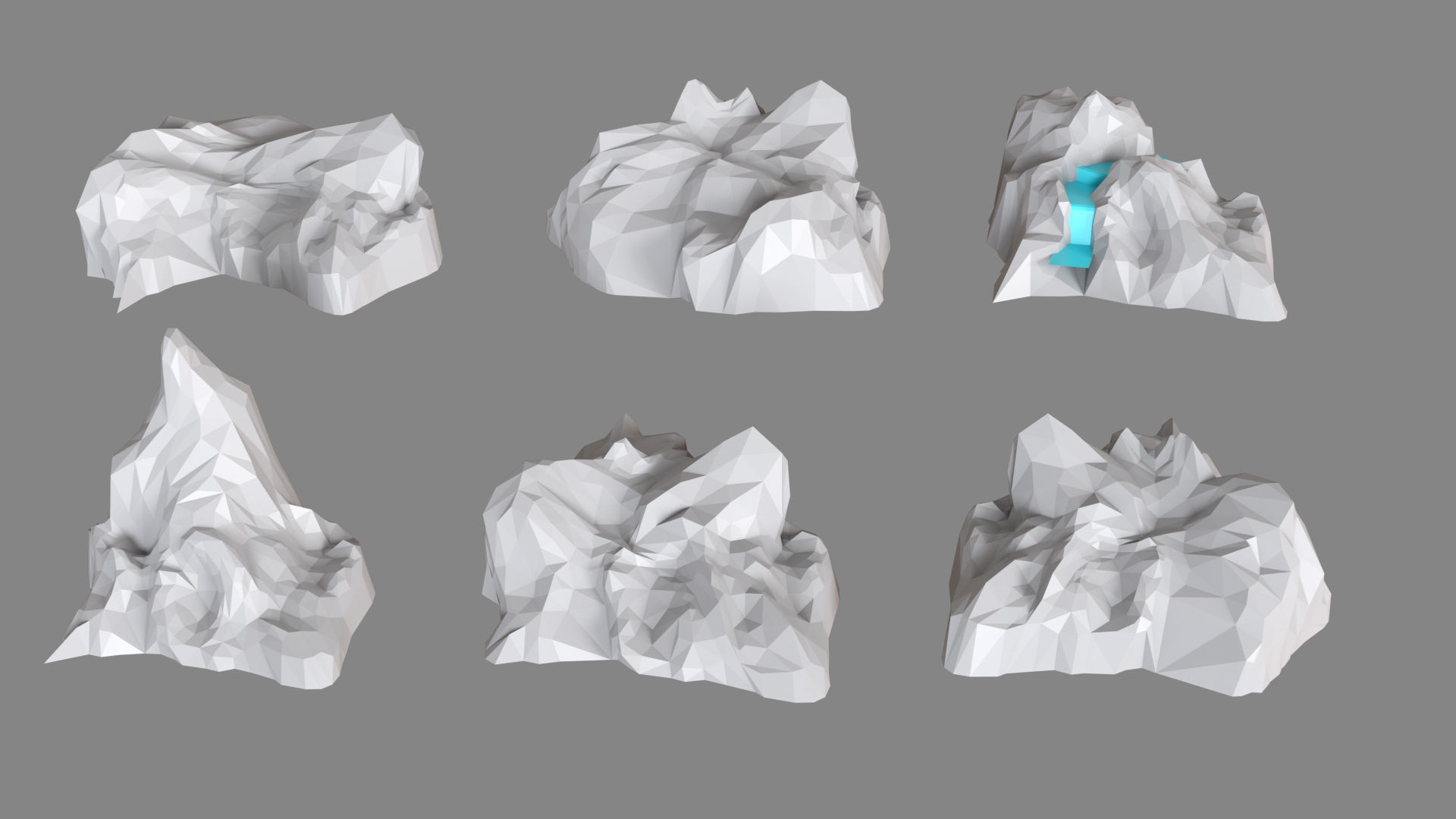 Village Low-poly 3D model_21