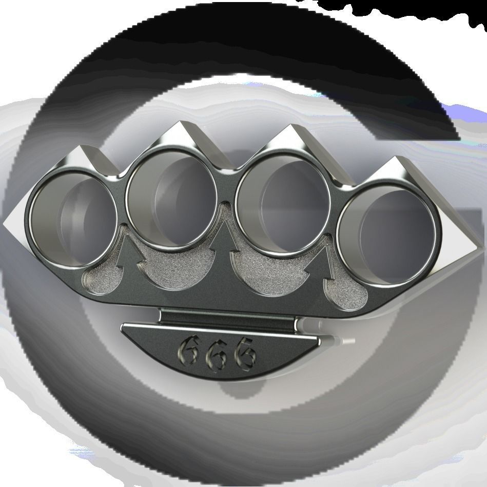 knuckleduster 01 3D print model_6