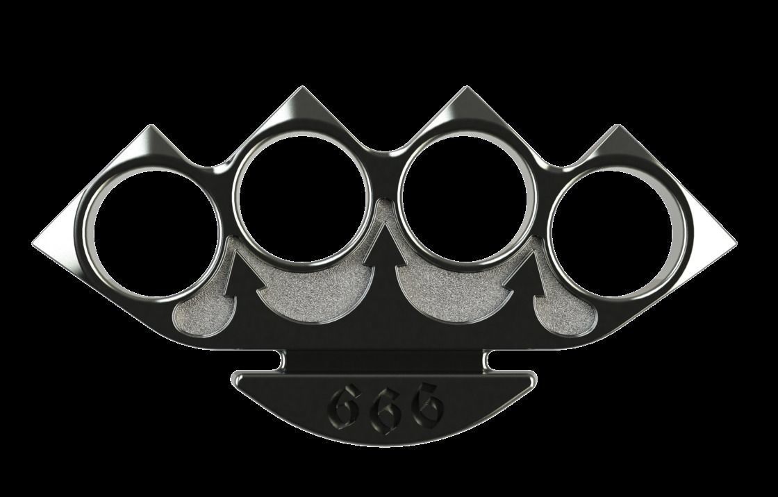 knuckleduster 01 3D print model_5