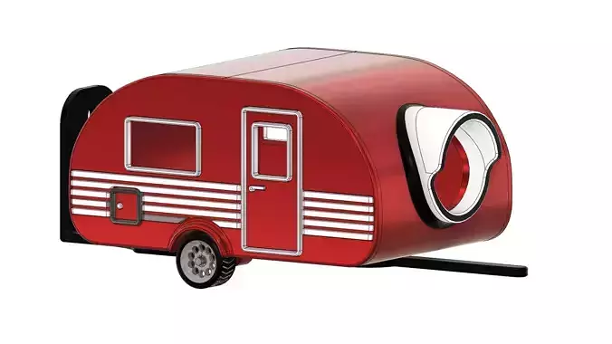 Caravan BirdHouse 2 3D print model