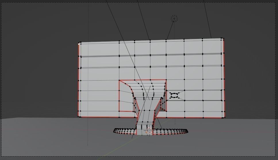 Simple Computer Monitor 3D model_3