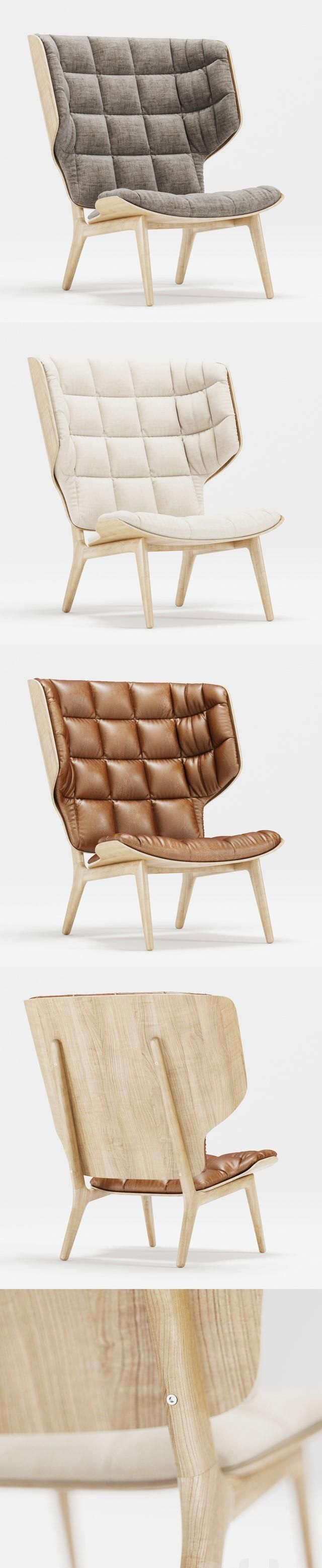 Sofa and Armchair Collection Low-poly 3D model_17