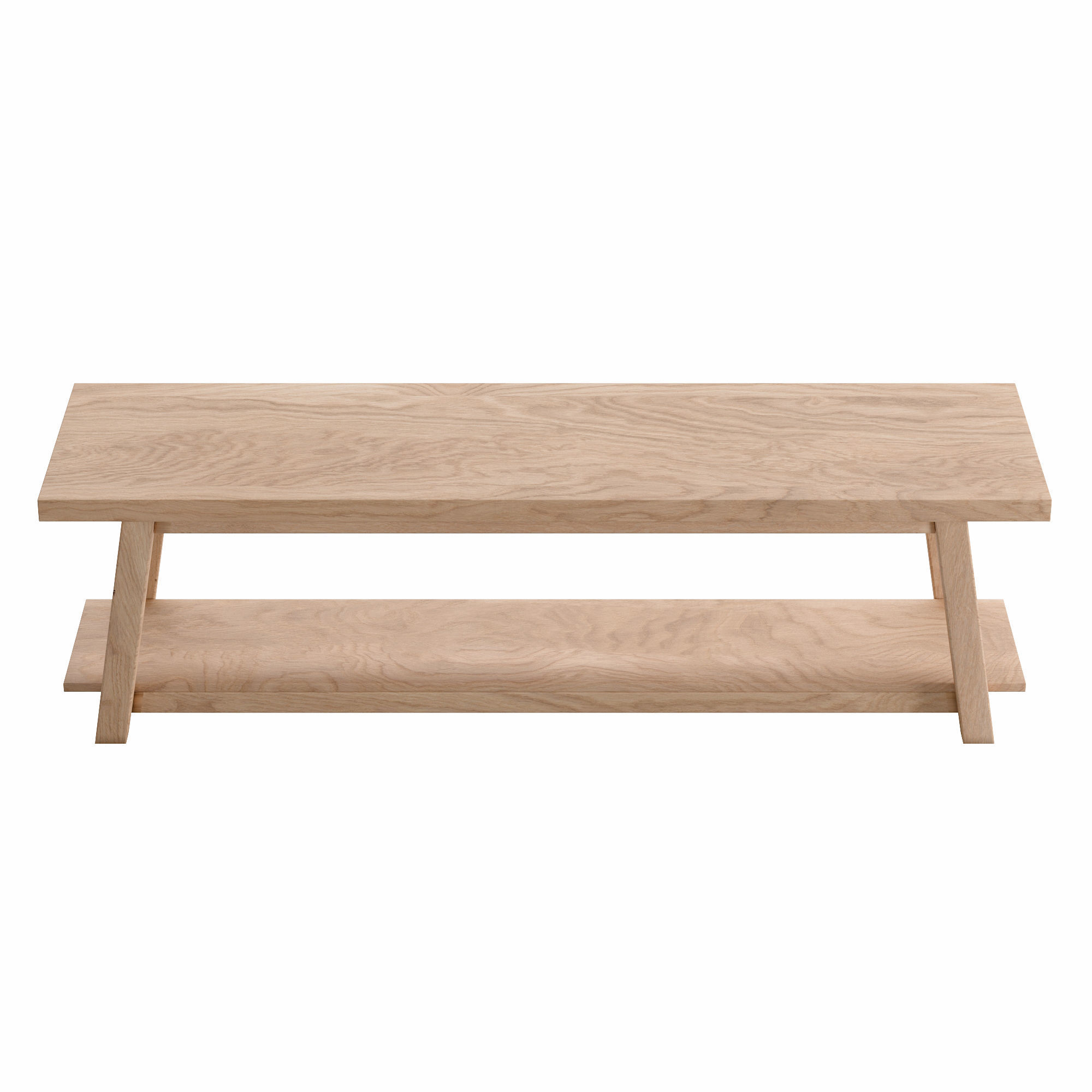 Safara bench 150cm Low-poly 3D model_5