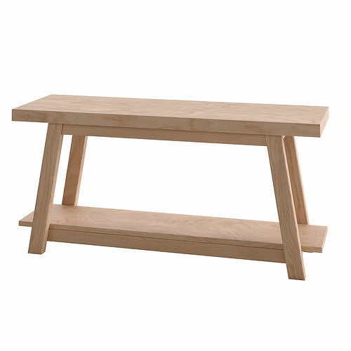 Safara Bench 100 cm Low-poly 3D model