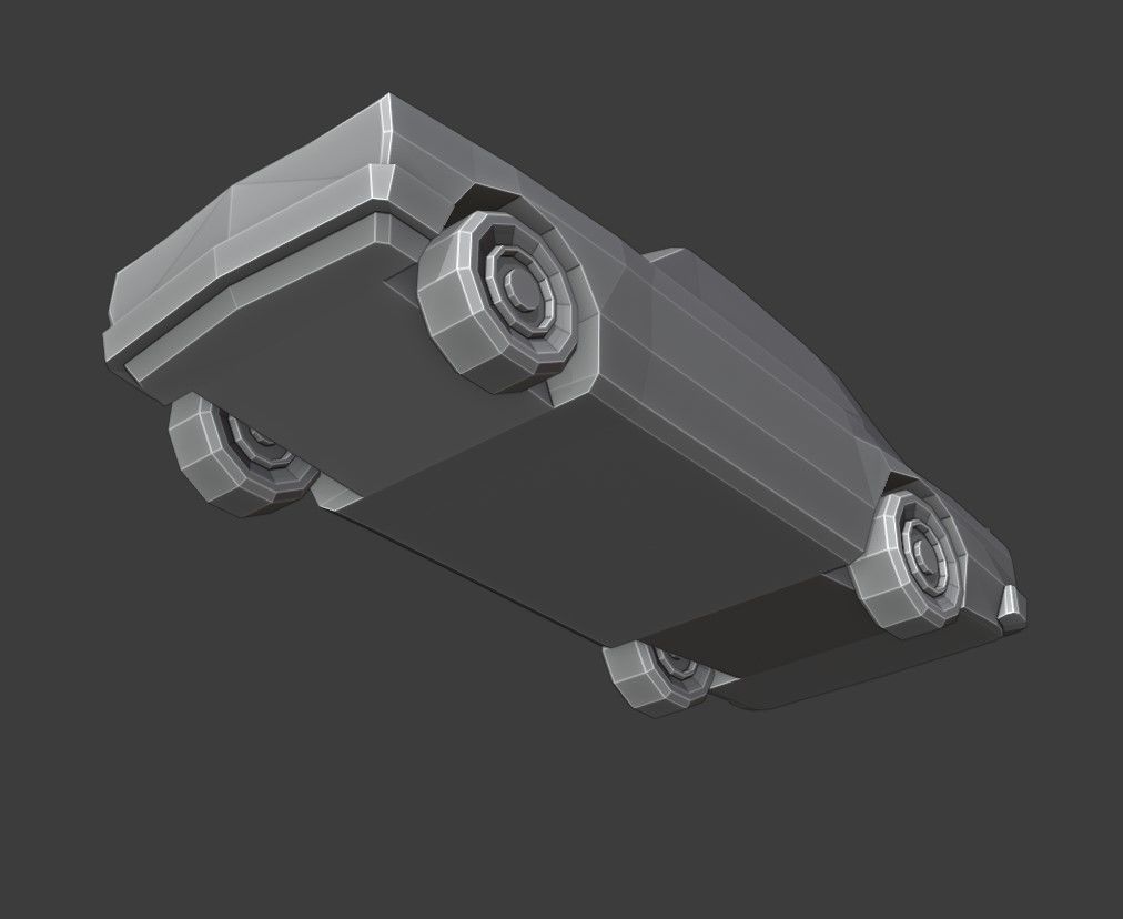 Skyline 2000 GTR Low Poly Low-poly 3D model_10