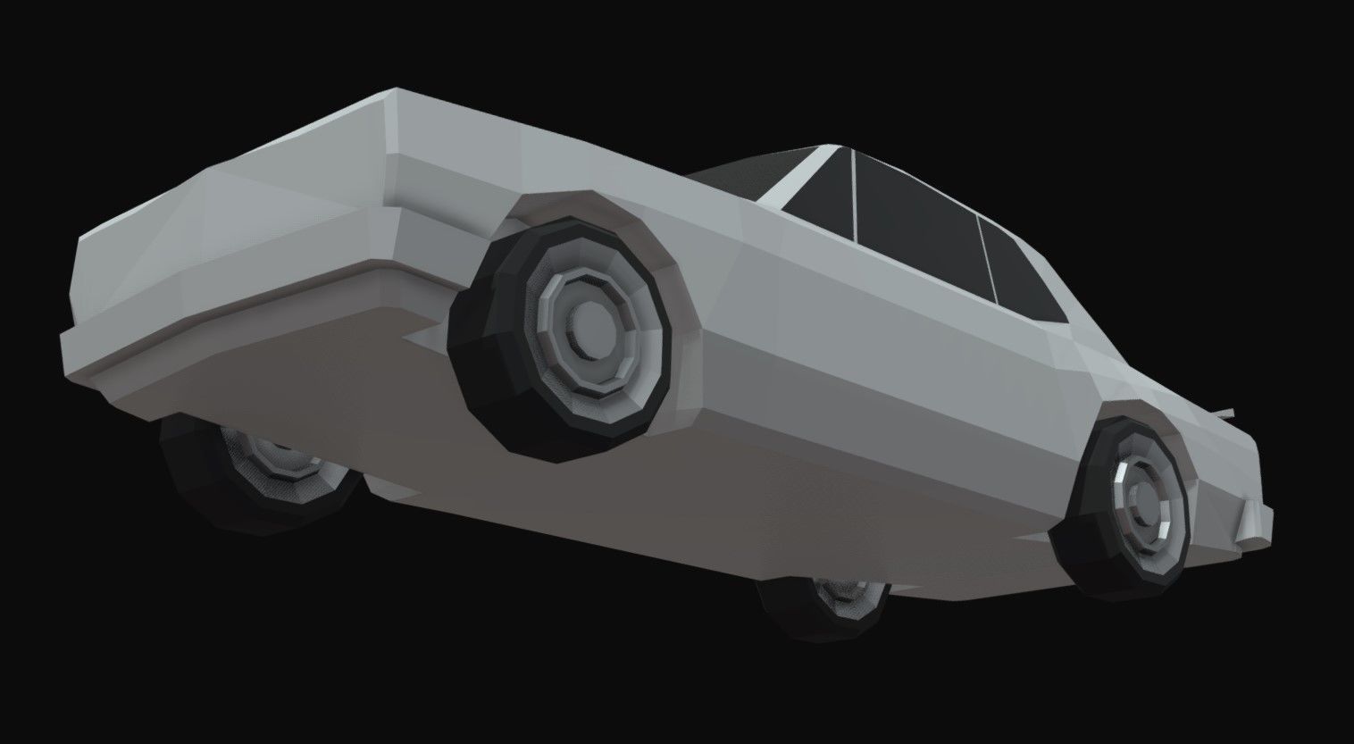 Skyline 2000 GTR Low Poly Low-poly 3D model_5