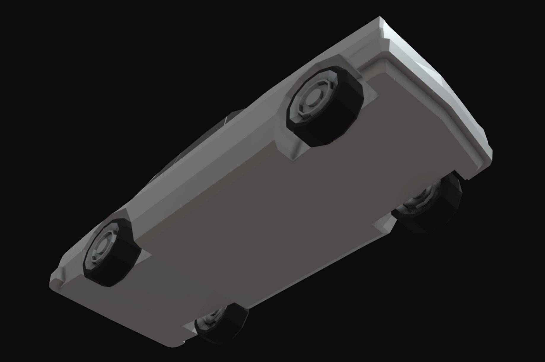 Skyline 2000 GTR Low Poly Low-poly 3D model_4