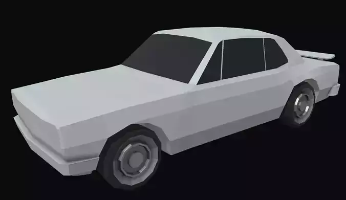 Skyline 2000 GTR Low Poly Low-poly 3D model