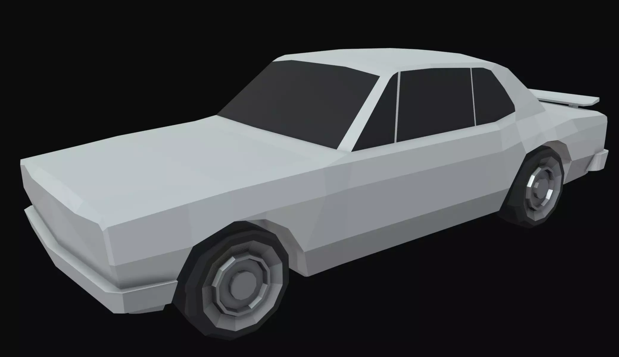 Skyline 2000 GTR Low Poly Low-poly 3D model_0