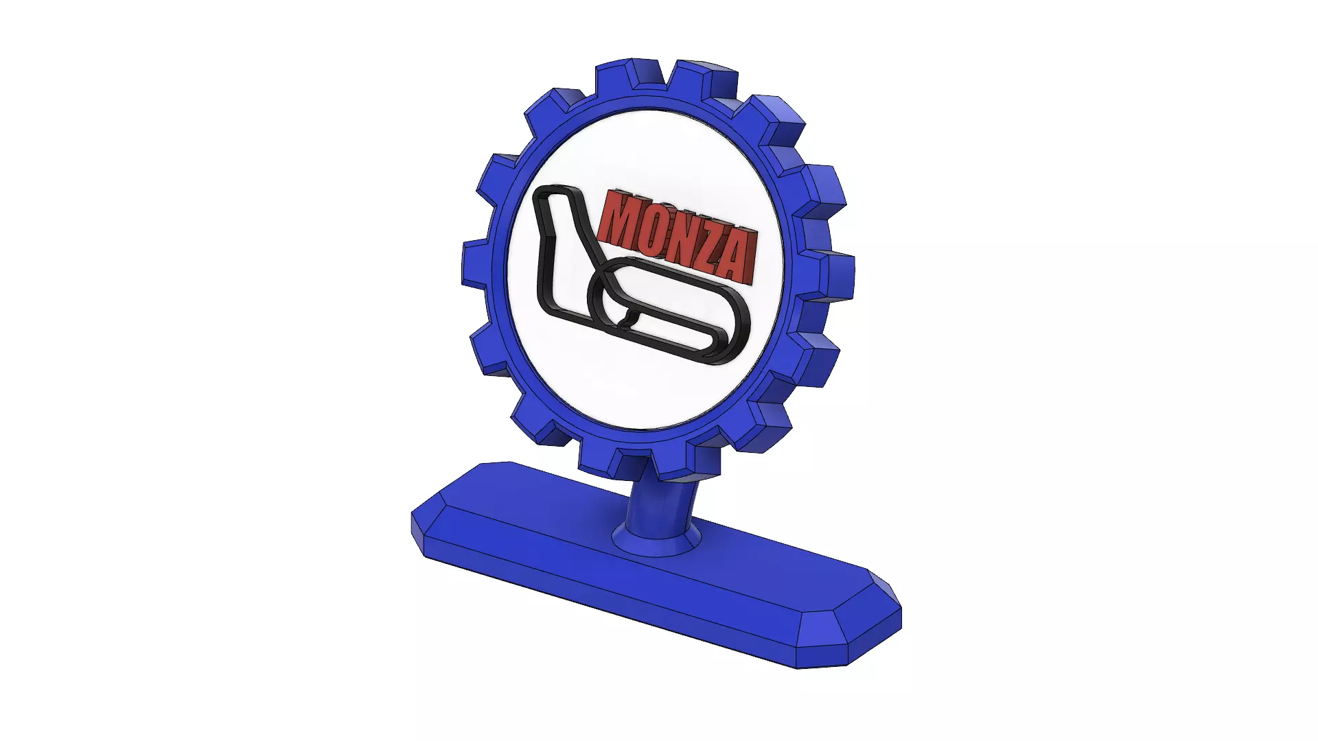 Monza Circuit Logo Stand 3D print model