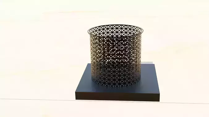 penholder metal vase