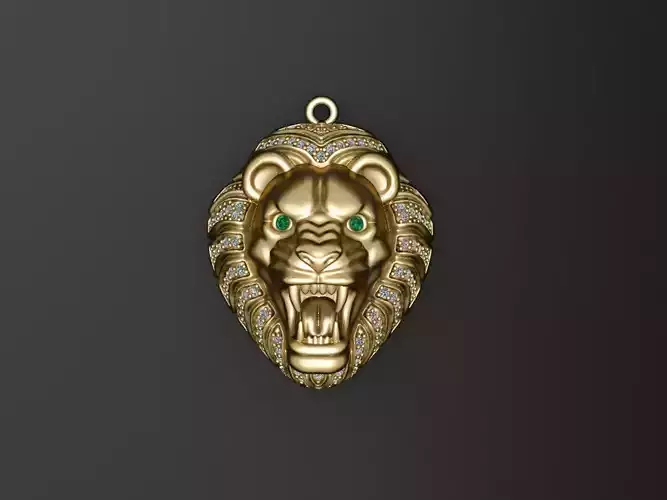 lion pendant 3D print model