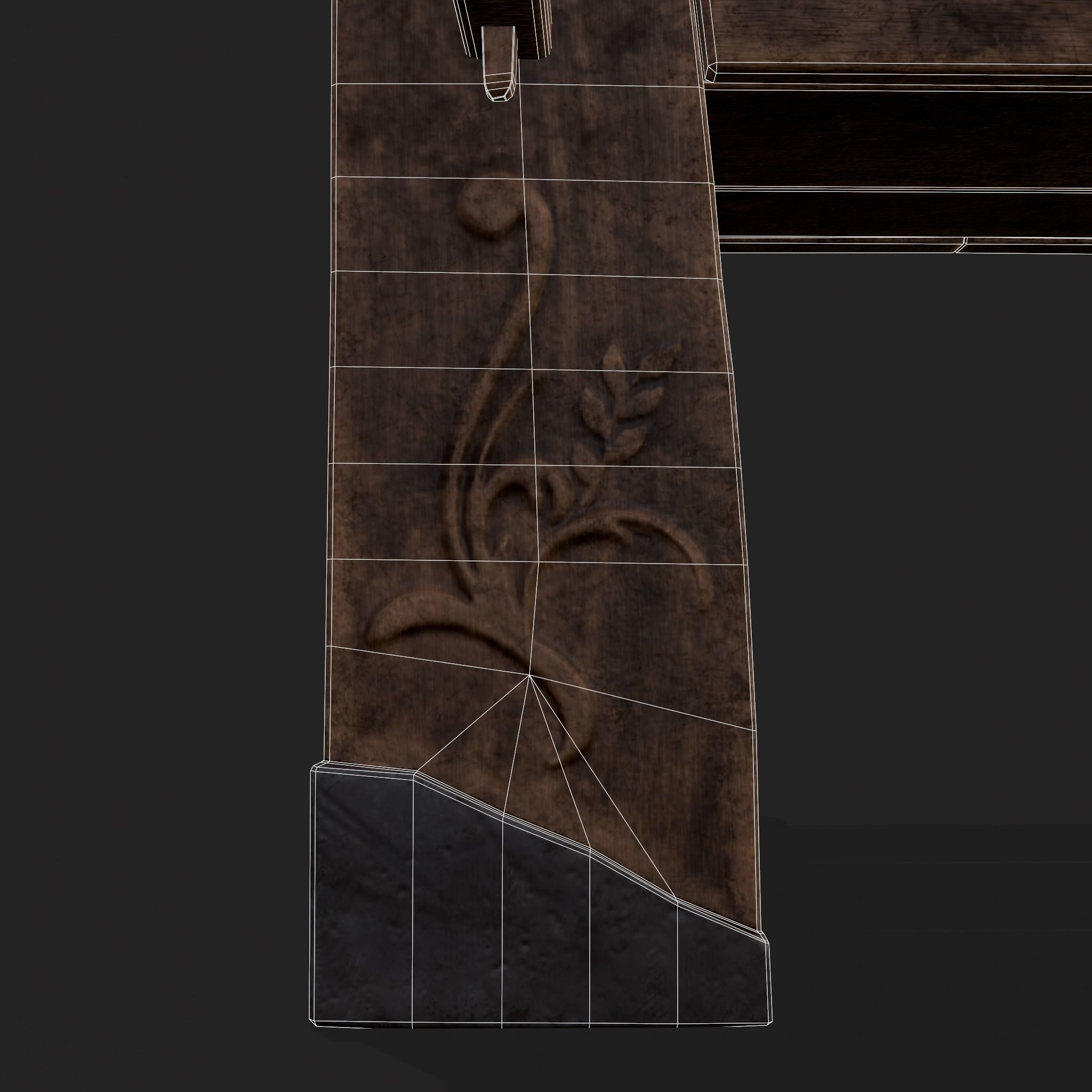 Tribe Chair Low-poly 3D model_12