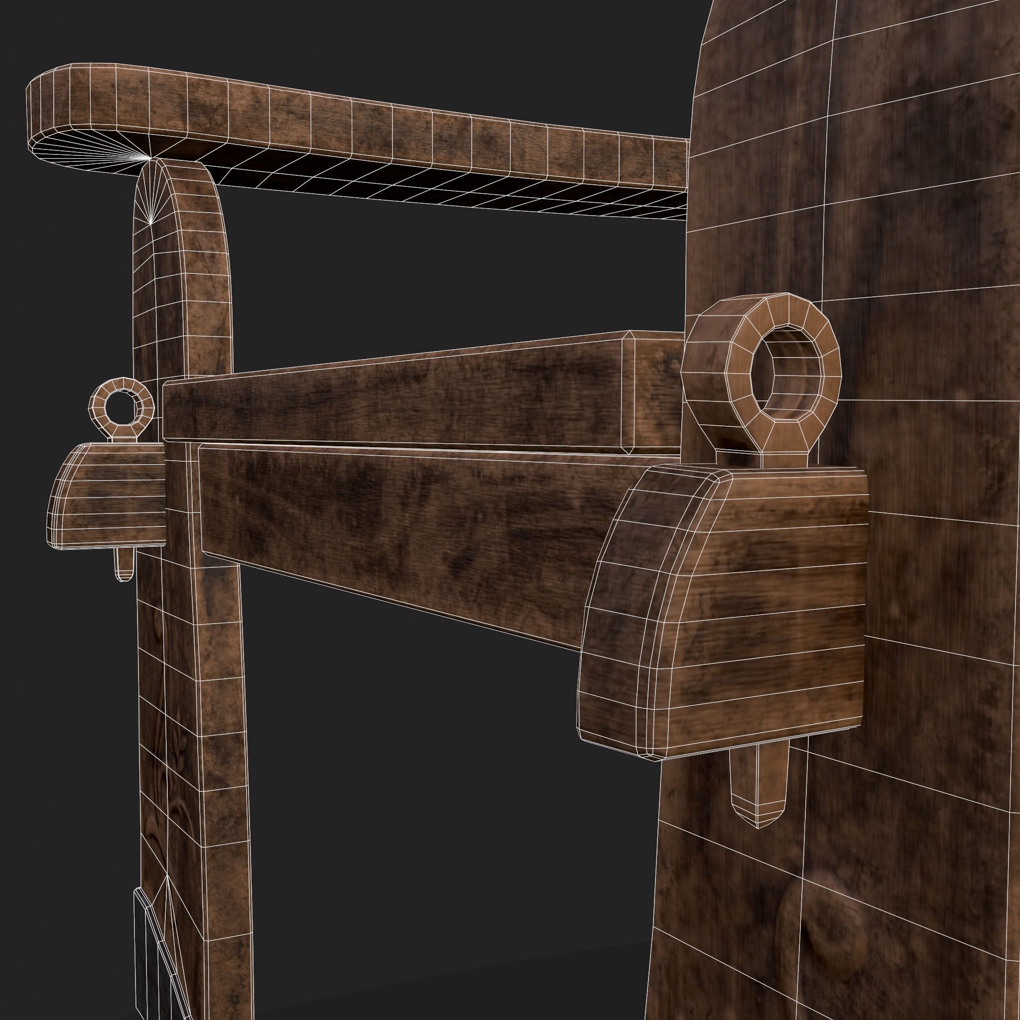 Tribe Chair Low-poly 3D model_10