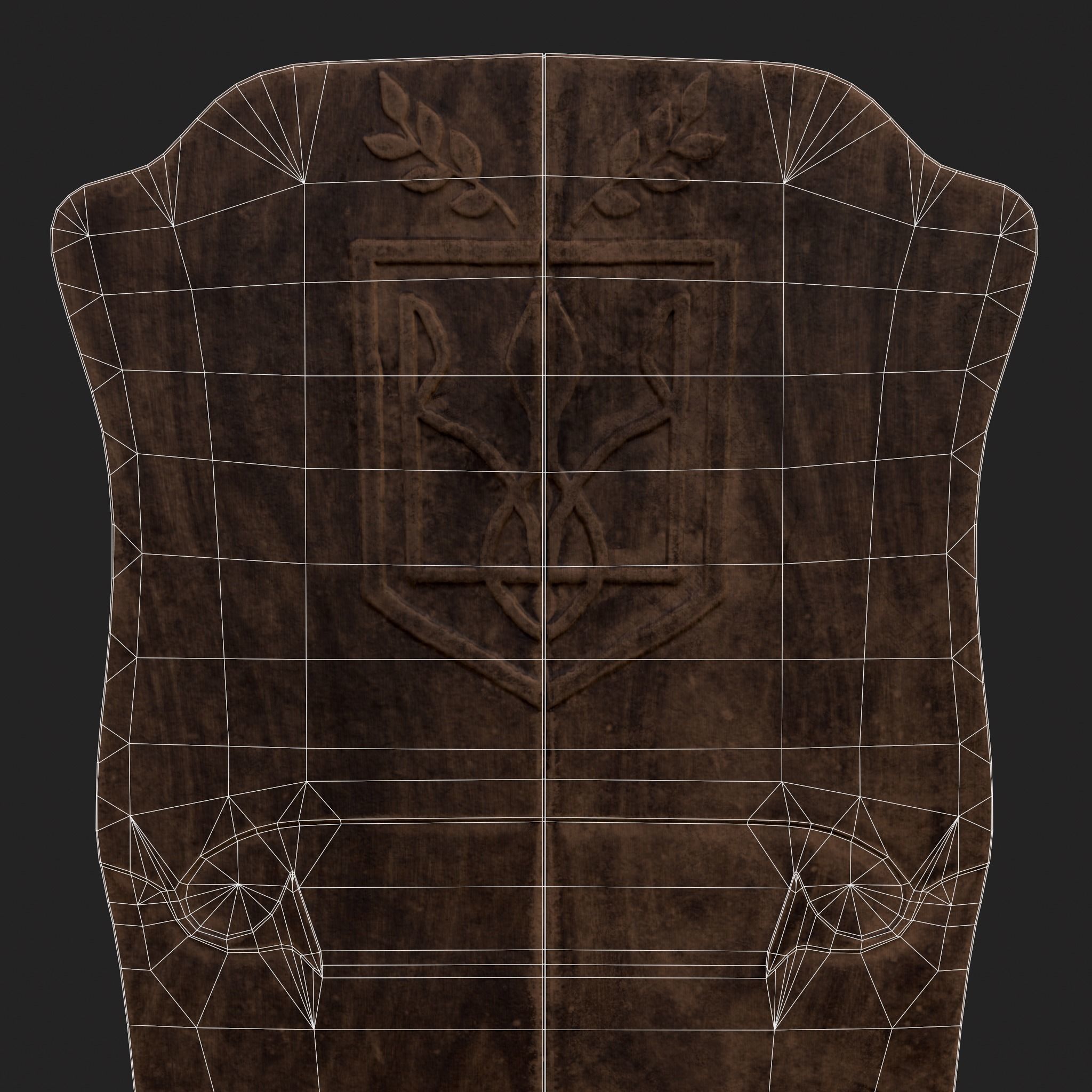 Tribe Chair Low-poly 3D model_6