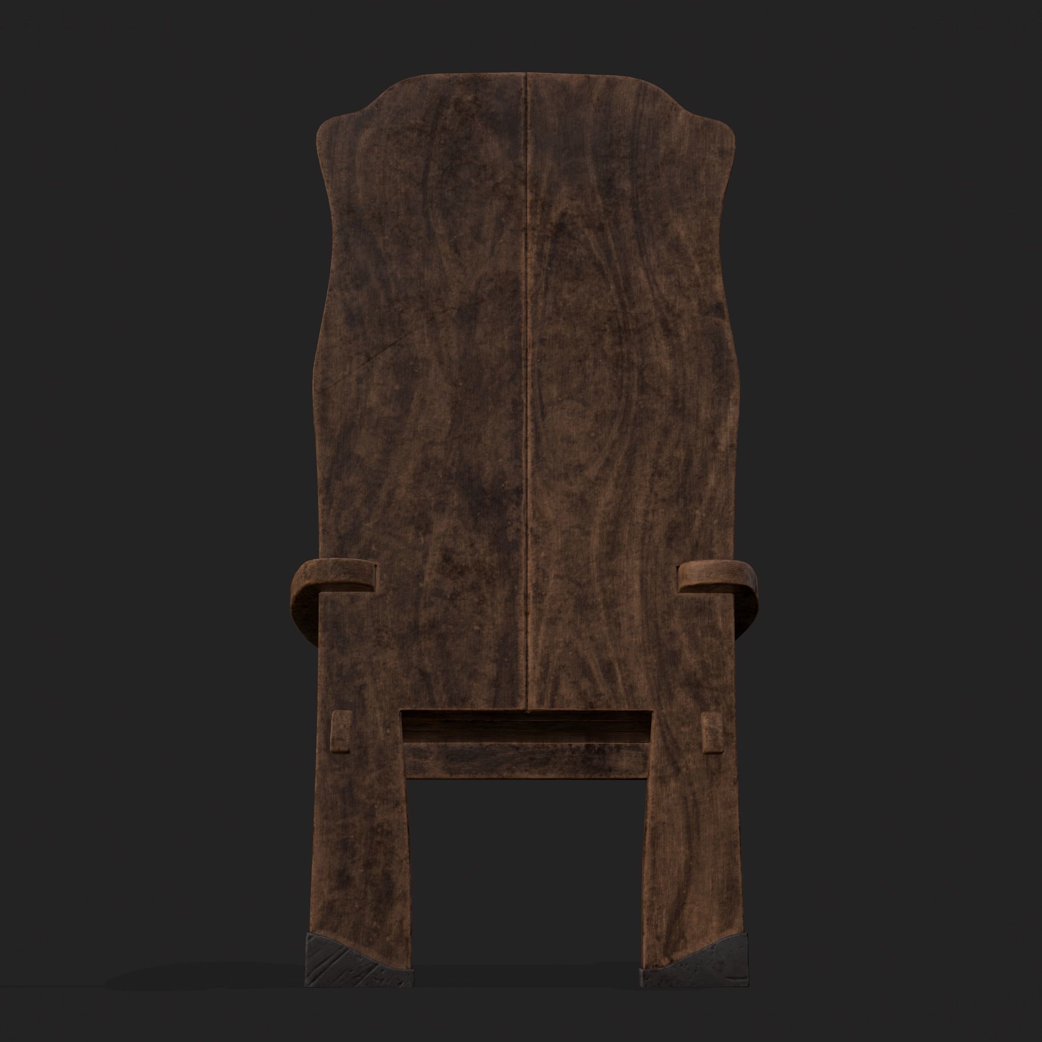 Tribe Chair Low-poly 3D model_15