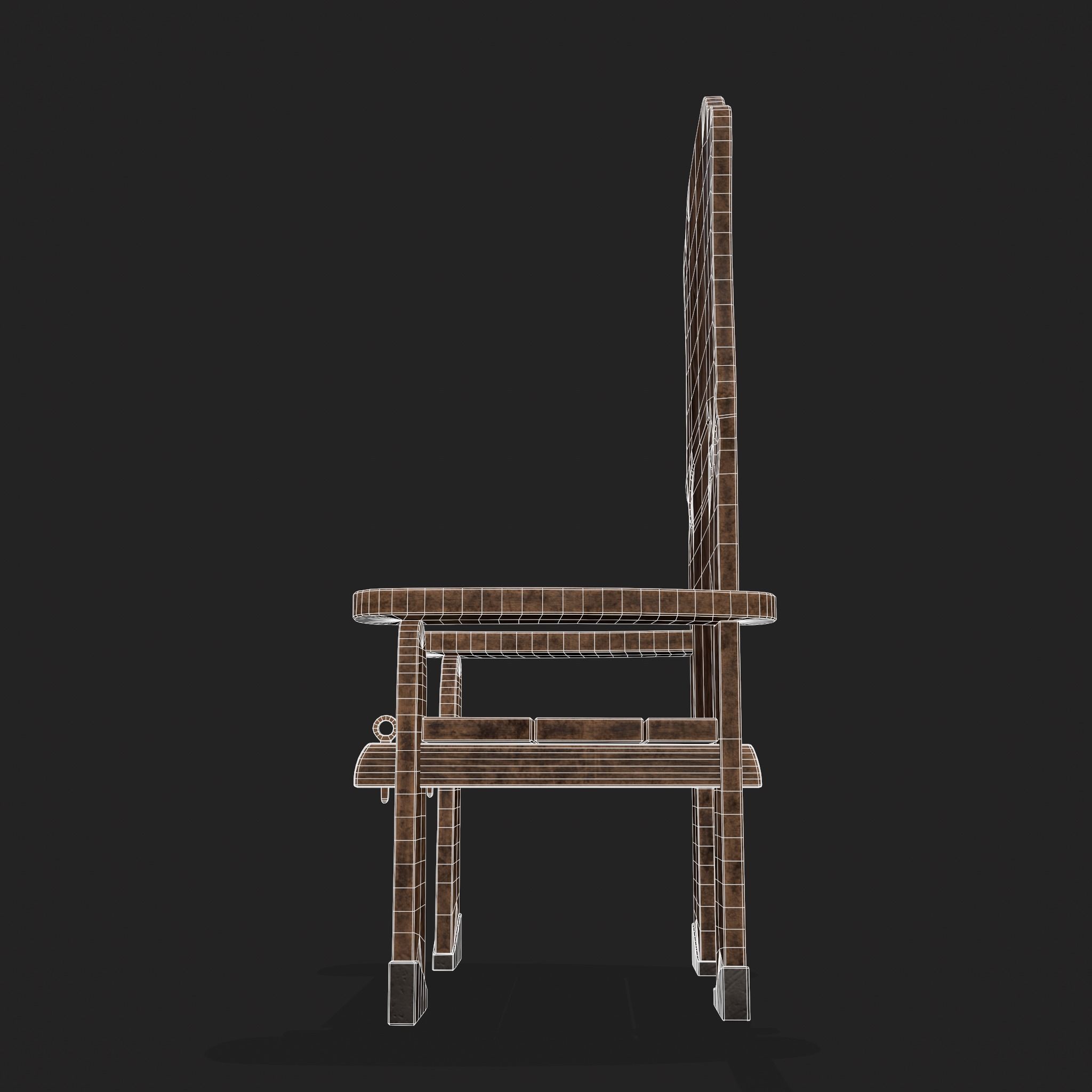 Tribe Chair Low-poly 3D model_20
