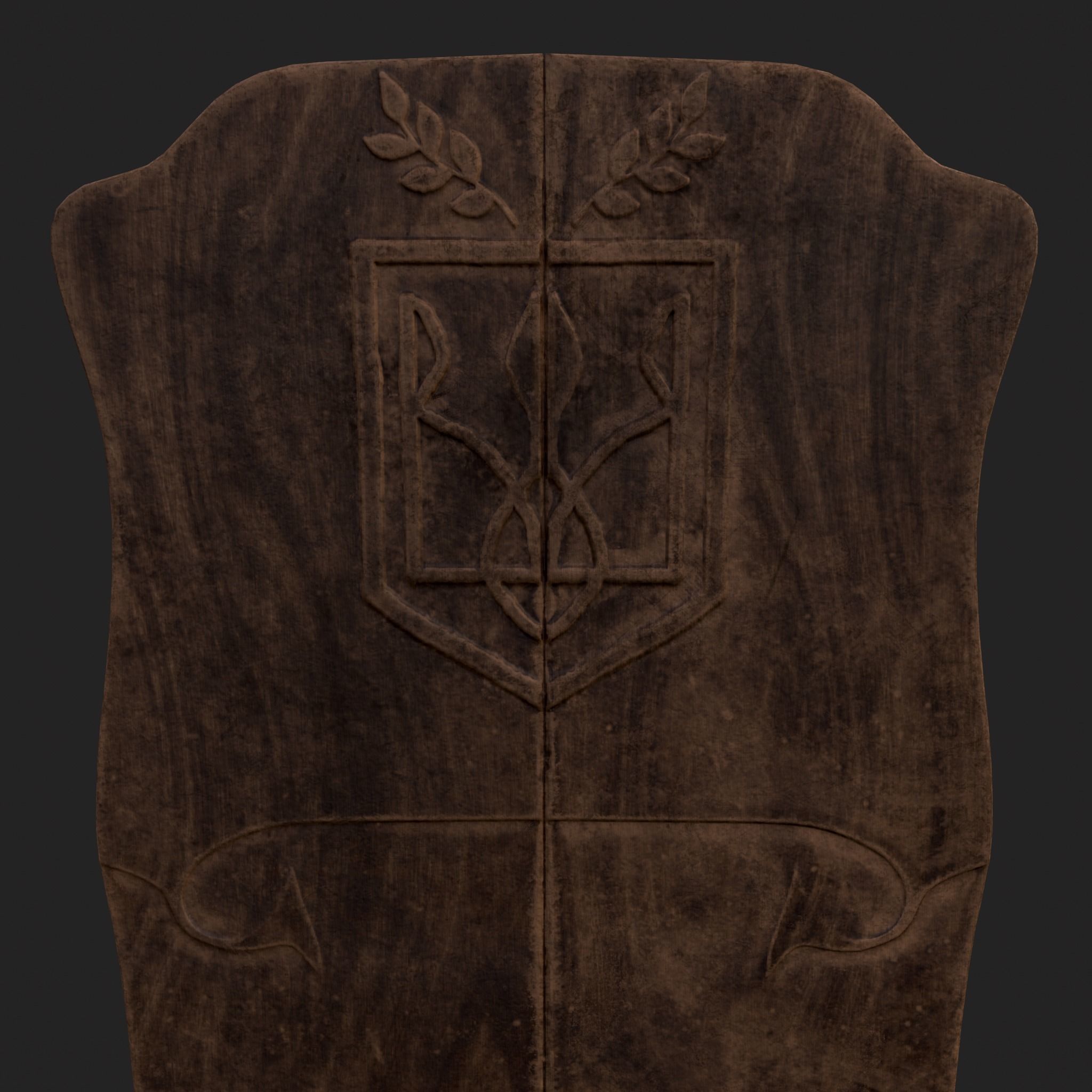 Tribe Chair Low-poly 3D model_5