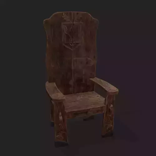 Tribe Chair Low-poly 3D model