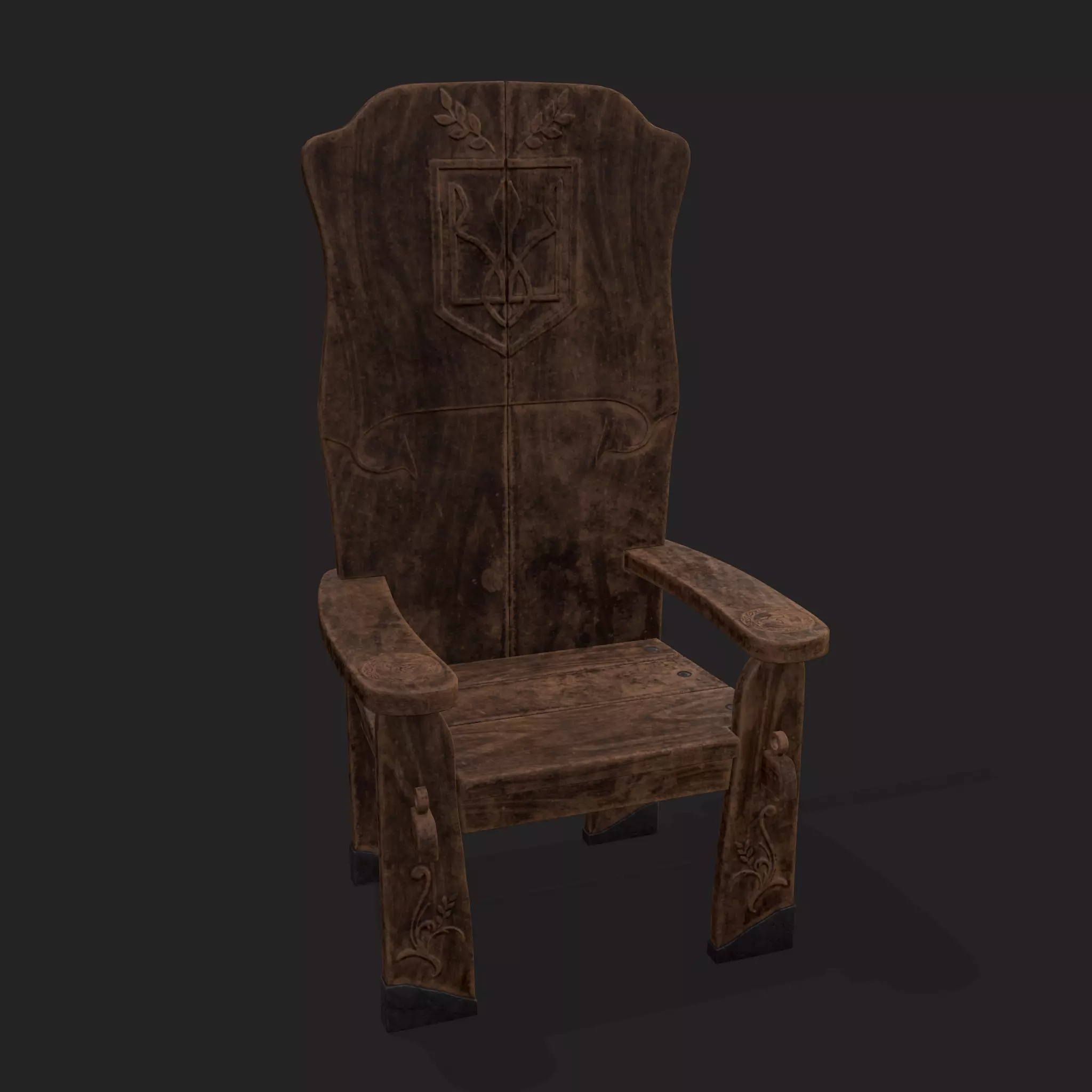Tribe Chair Low-poly 3D model_0