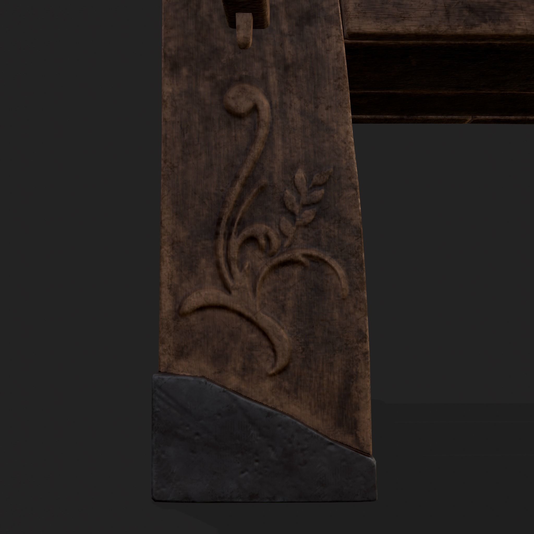 Tribe Chair Low-poly 3D model_11