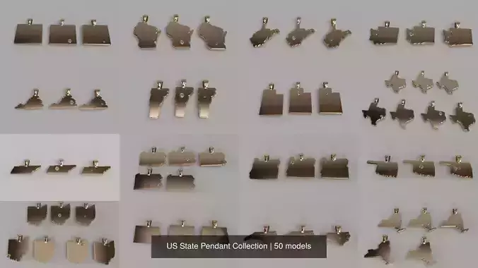 US State Pendant Collection 