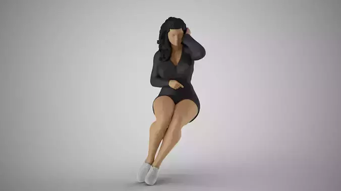 Woman Among Thoughts