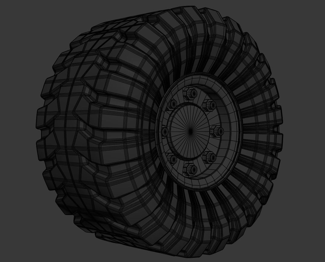 Cartoon Forklift 3D model_10