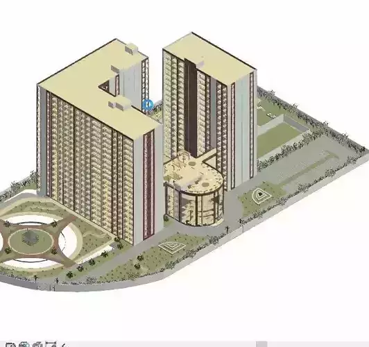 Hotel complete revit project p2 3D model