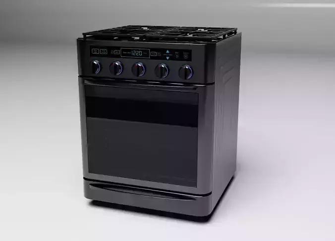 testing whirlpool gas range 3D model