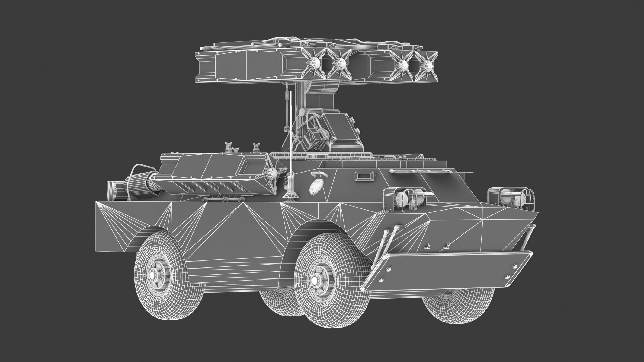 9K31 Strela-1 Low Poly Low-poly 3D model_22