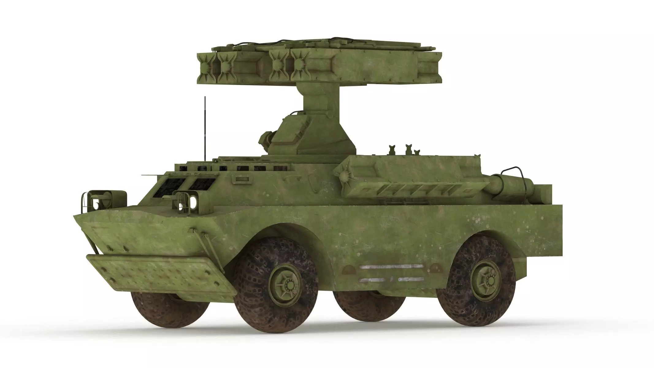 9K31 Strela-1 Low Poly Low-poly 3D model_0