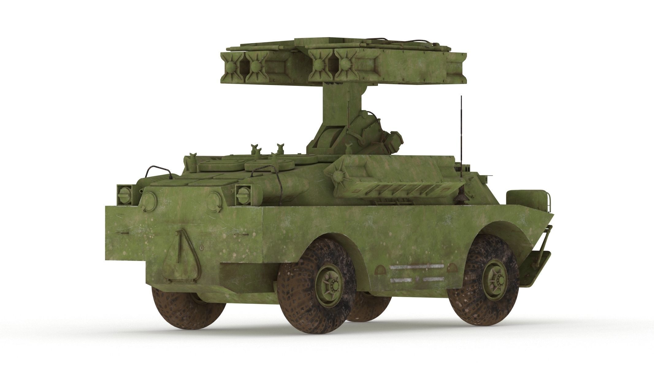 9K31 Strela-1 Low Poly Low-poly 3D model_4