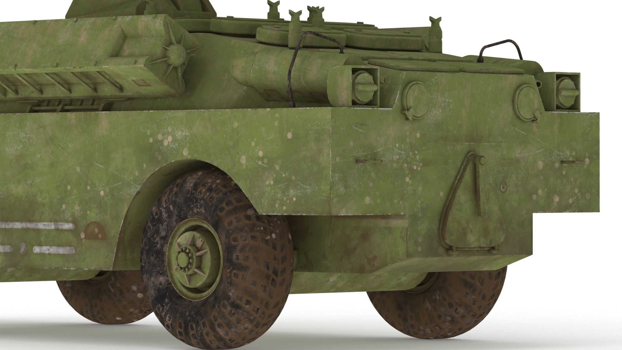 9K31 Strela-1 Low Poly Low-poly 3D model_16
