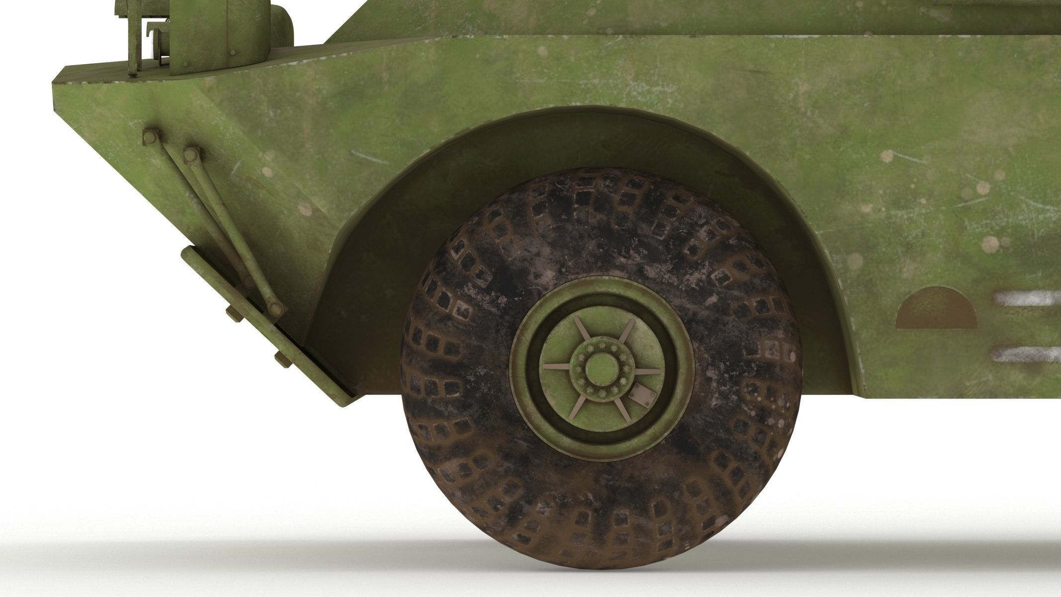 9K31 Strela-1 Low Poly Low-poly 3D model_17