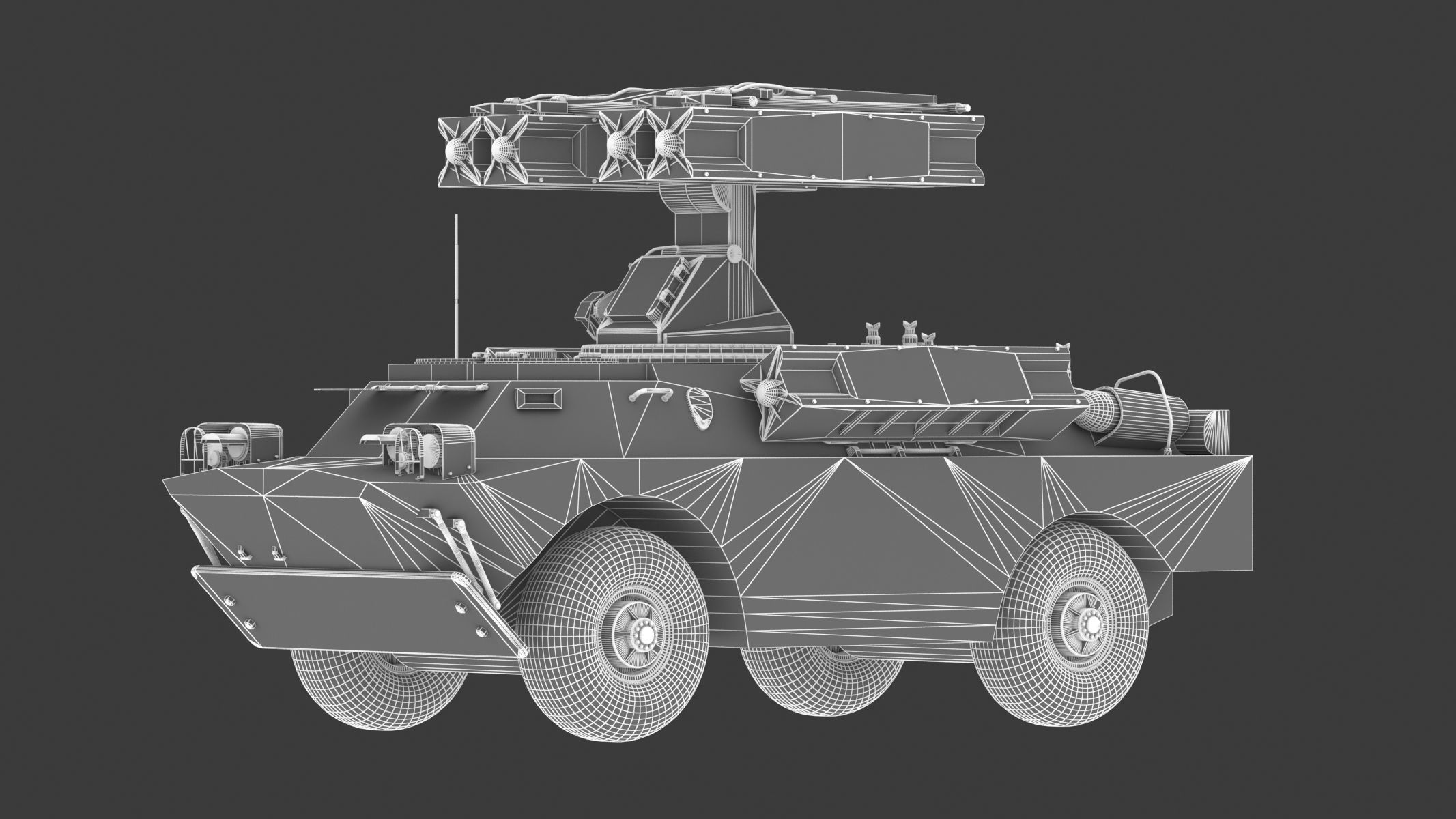 9K31 Strela-1 Low Poly Low-poly 3D model_20