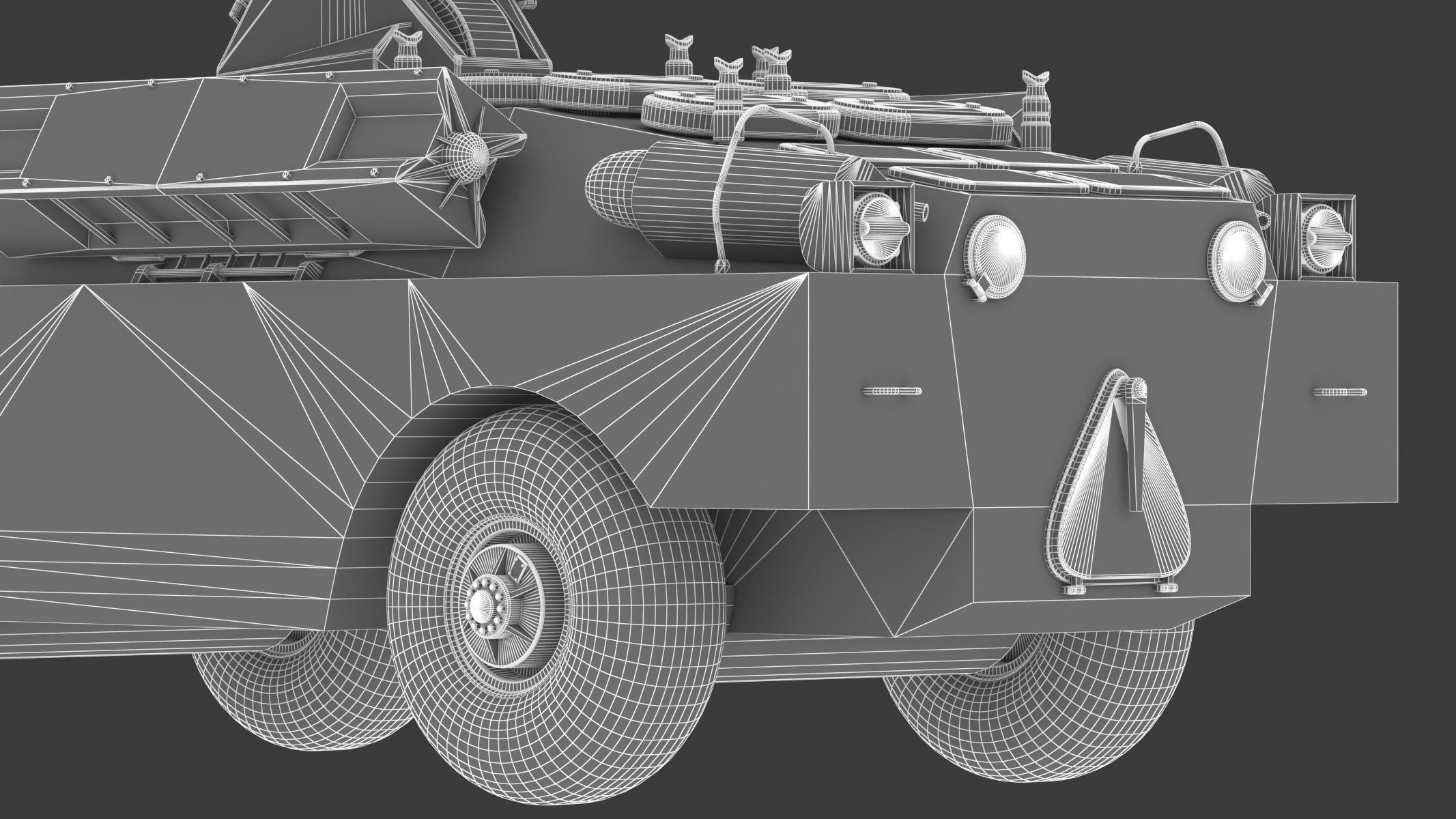 9K31 Strela-1 Low Poly Low-poly 3D model_36