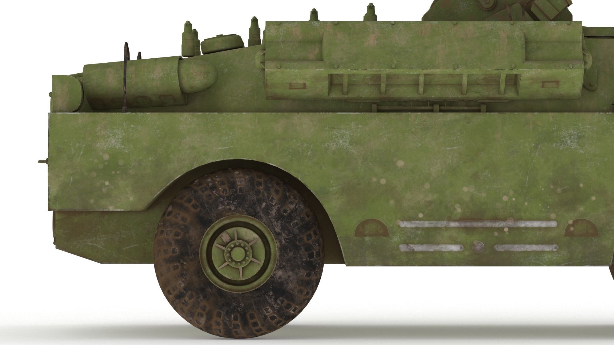 9K31 Strela-1 Low Poly Low-poly 3D model_13