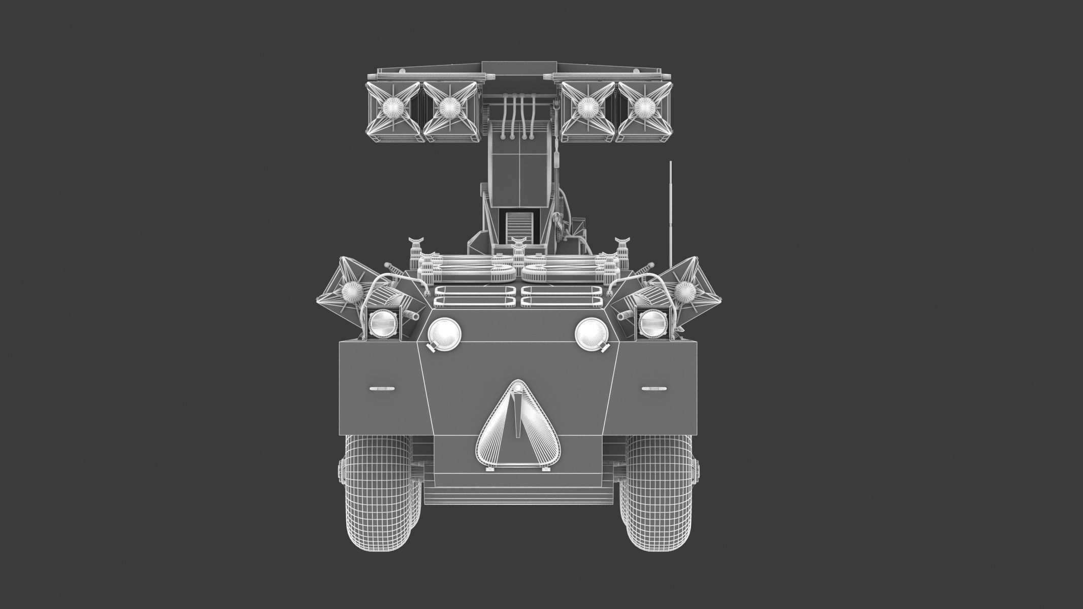 9K31 Strela-1 Low Poly Low-poly 3D model_25