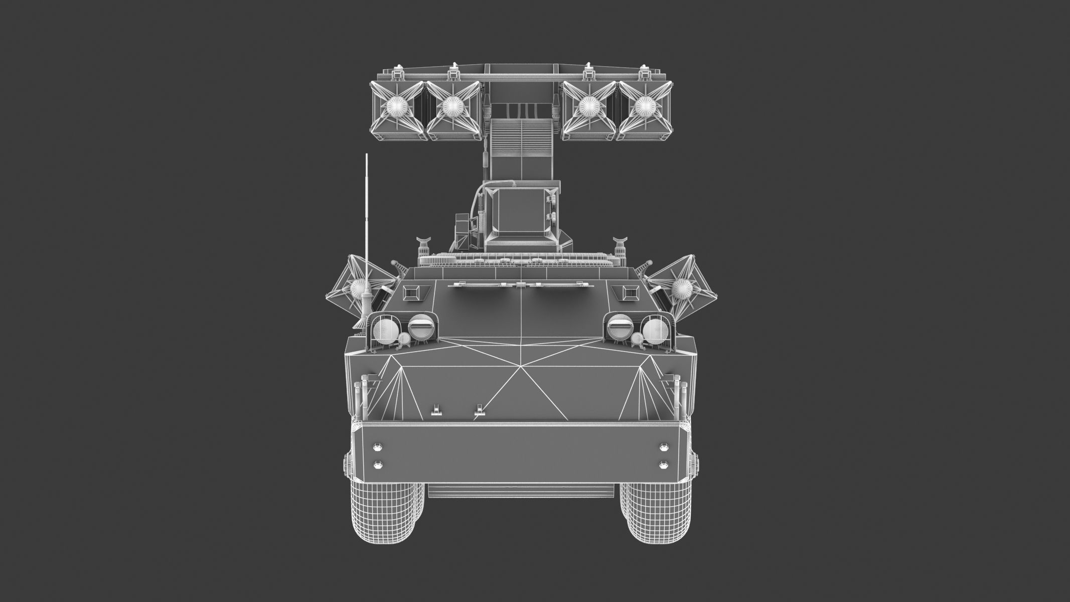 9K31 Strela-1 Low Poly Low-poly 3D model_21