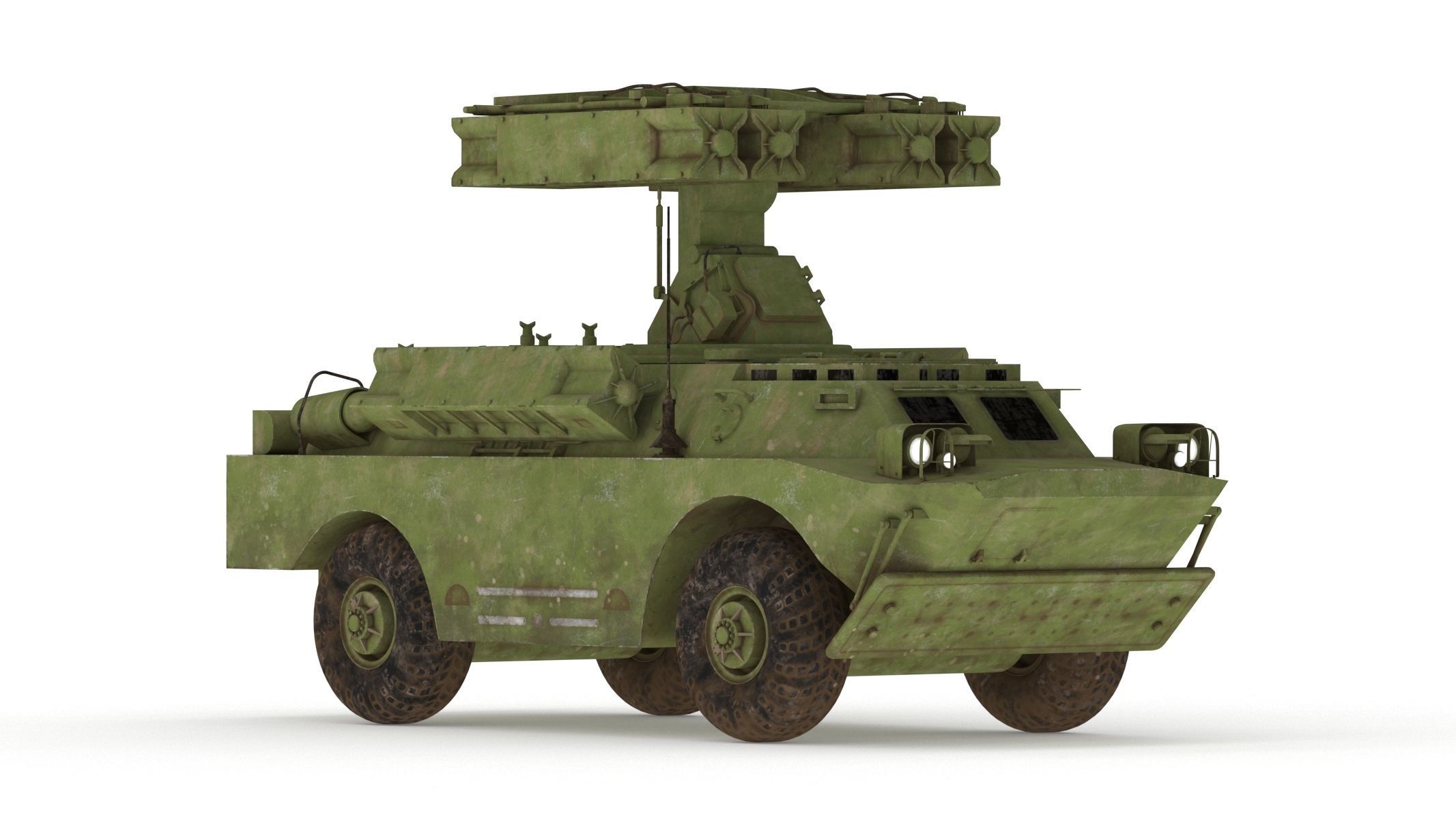 9K31 Strela-1 Low Poly Low-poly 3D model_2