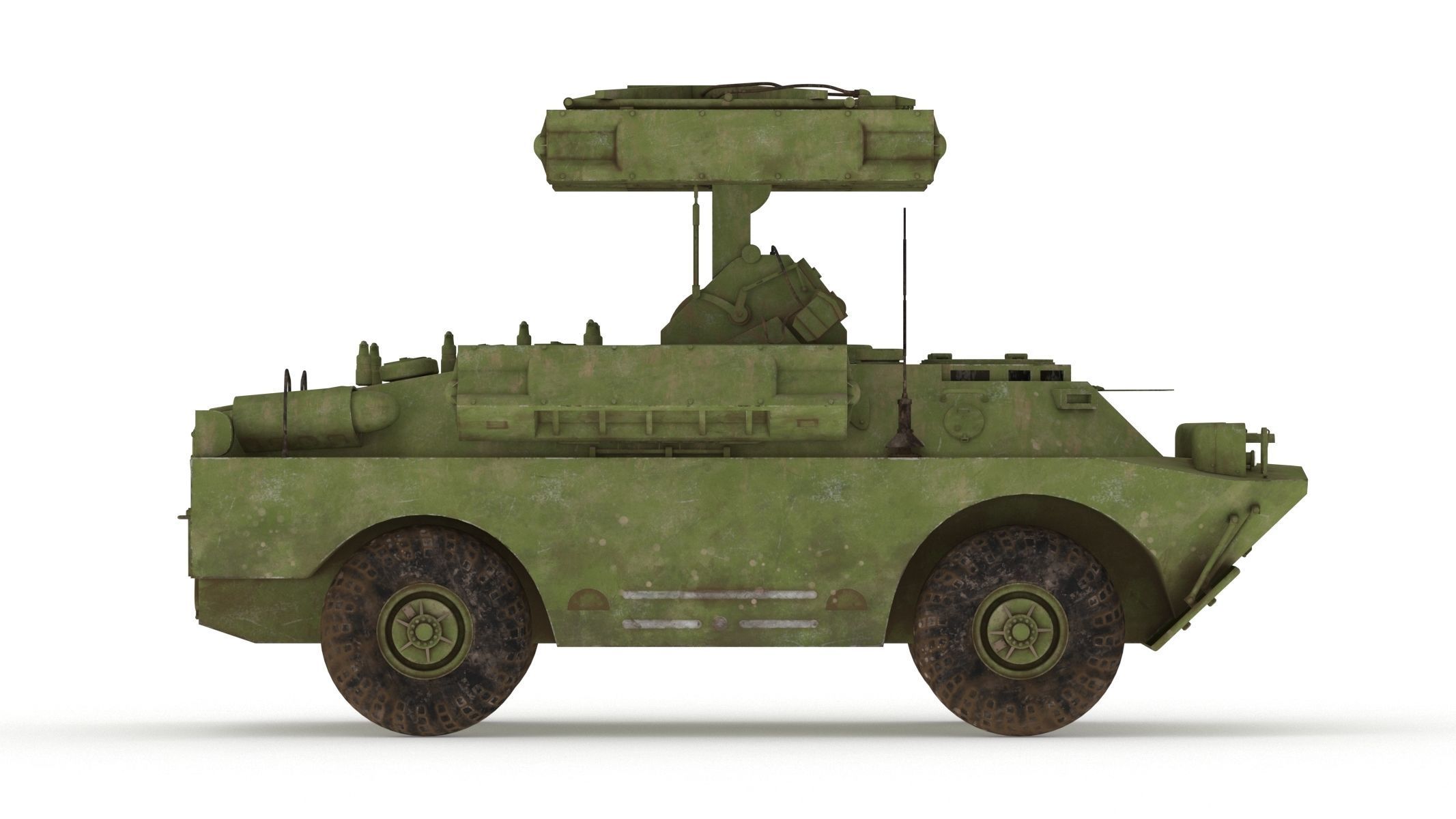 9K31 Strela-1 Low Poly Low-poly 3D model_3