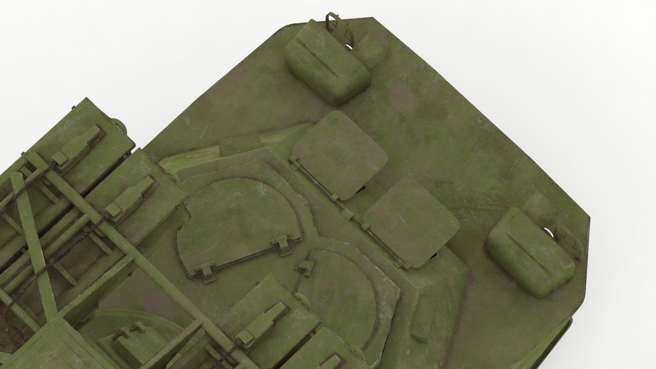 9K31 Strela-1 Low Poly Low-poly 3D model_19