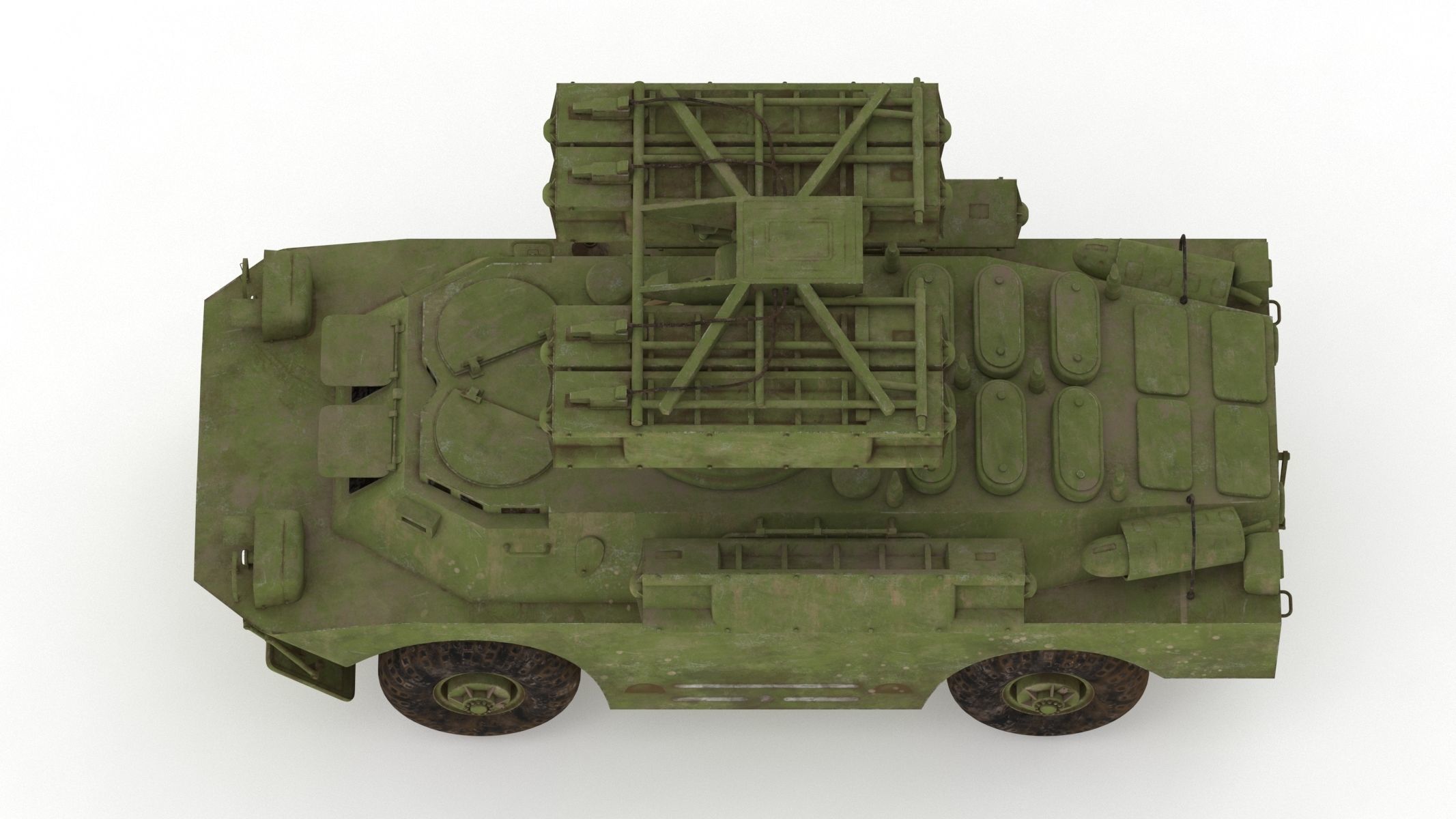 9K31 Strela-1 Low Poly Low-poly 3D model_8